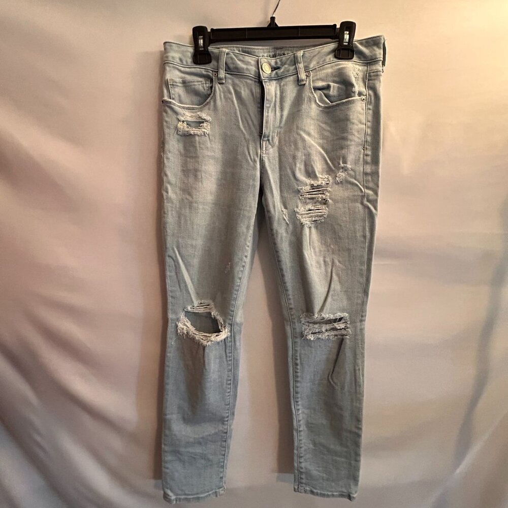 American Eagle Outfitters Distressed Denim Jeans Size 12